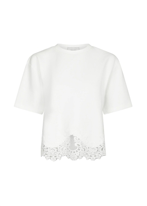 Iria lace tee Hvid Neo Noir 